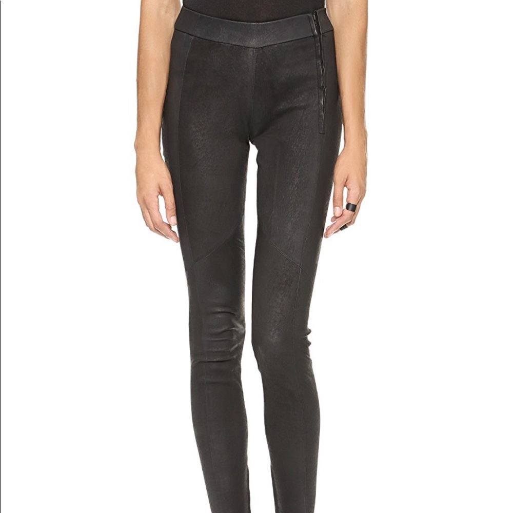 Just female Amy stretch leather pants, medium